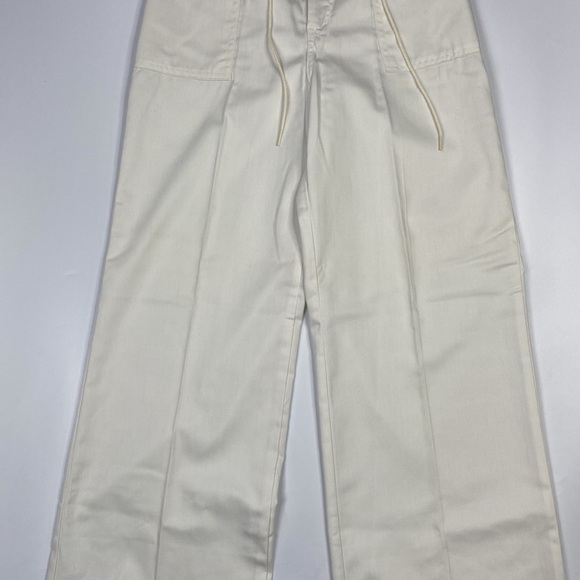 Vintage JcPenny Fashions White Polyester Drawstring Pants Size 13 (28x34) NWT - Picture 3 of 16